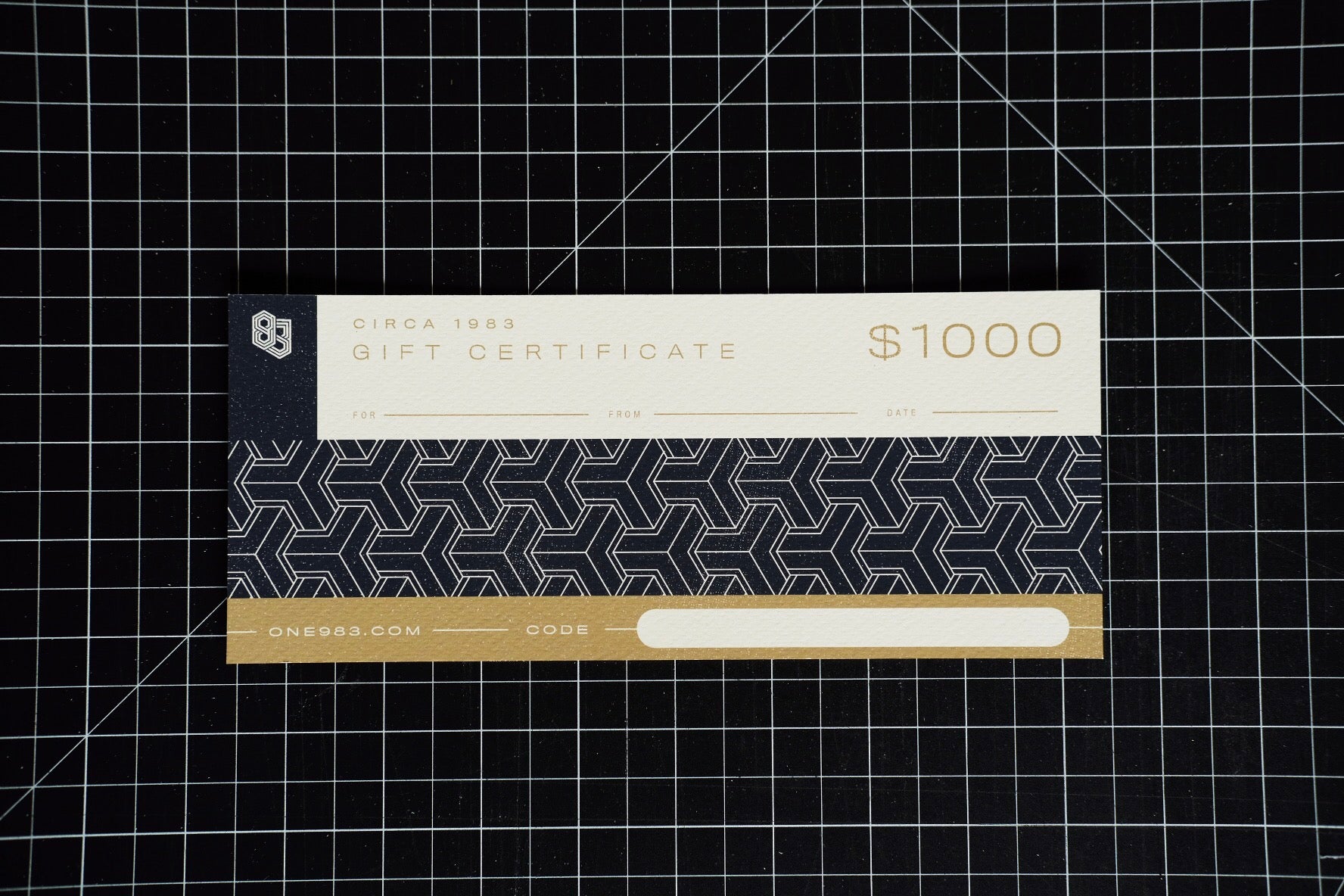 CIRCA 1983 Gift Certificate