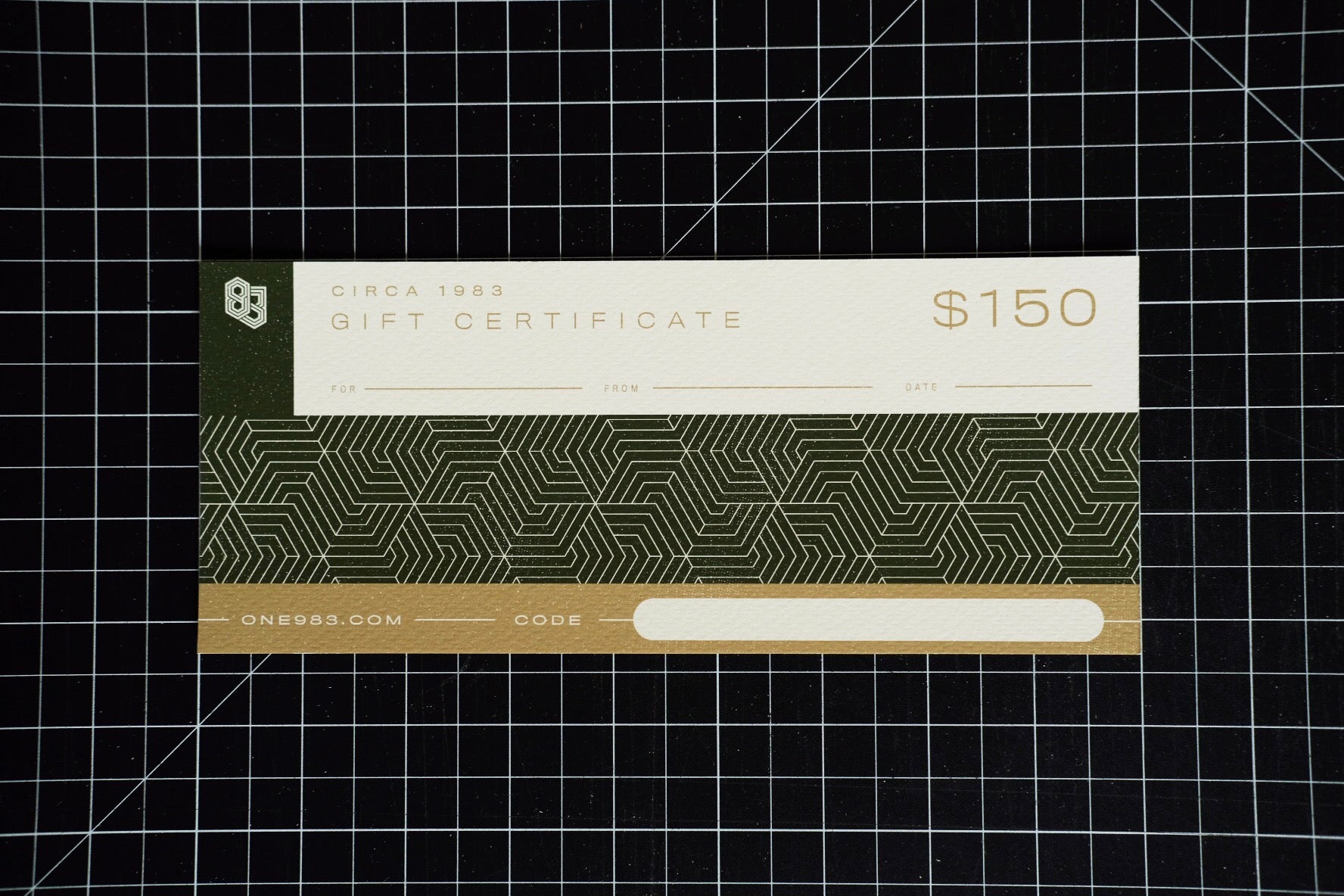 CIRCA 1983 Gift Certificate