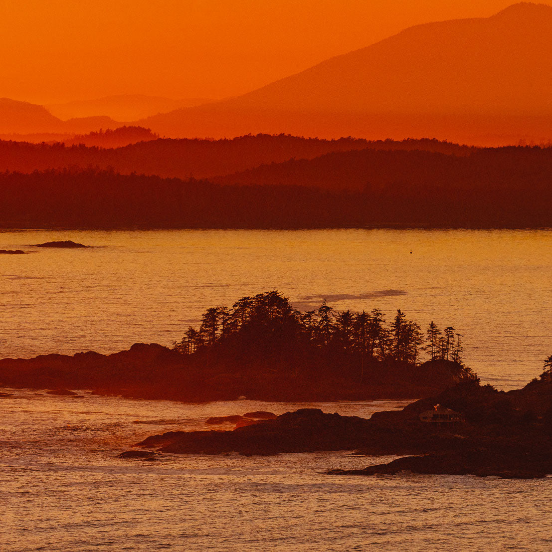 Frank Island, Fiery Sunset